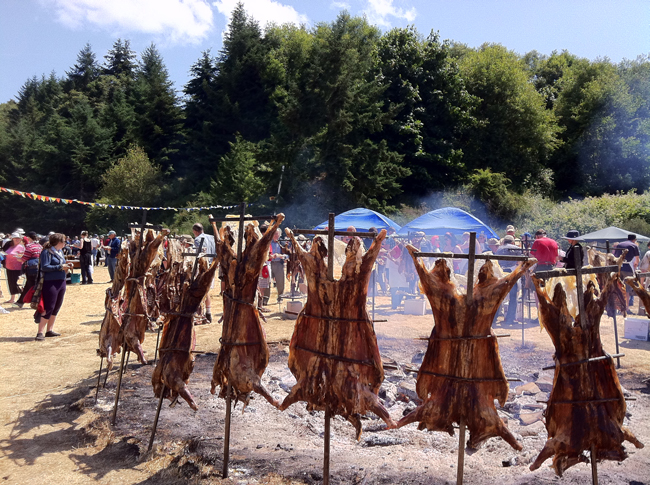 Saturna Island Lamb roast Canada Day