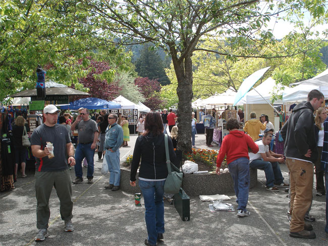 Salt Spring Island market every Saturday from April to October
