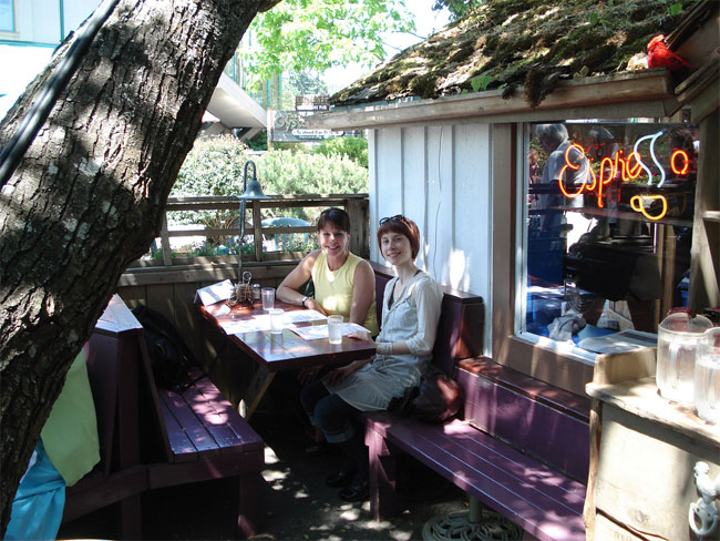 Tree House Cafe on Salt Spring Island - Captain's favourite